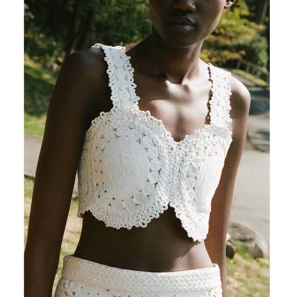 NWT SEA New York White Crochet Camila Midi Skirt Set - Picture 4 of 13